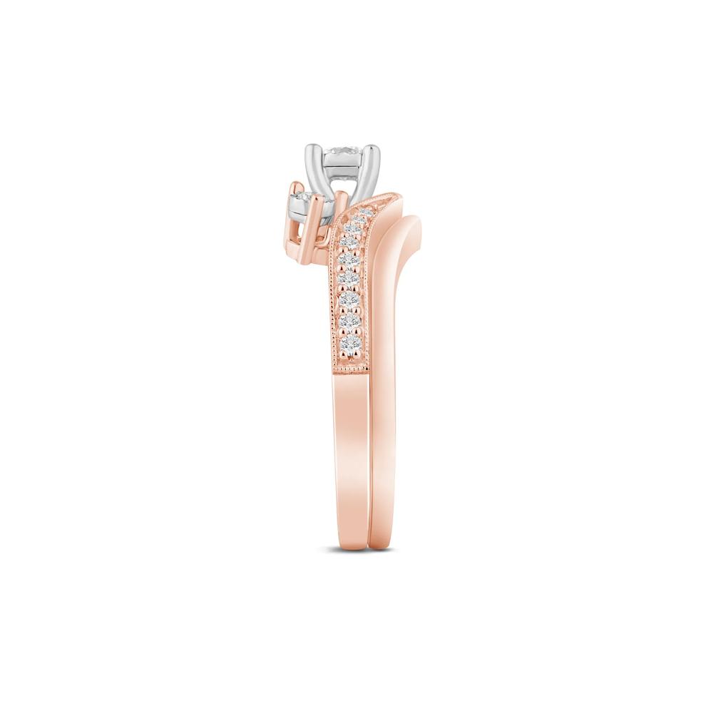 Diamond Bridal Set in 10K Rose Gold (1/4 ct. tw.) – Image 3 of 3