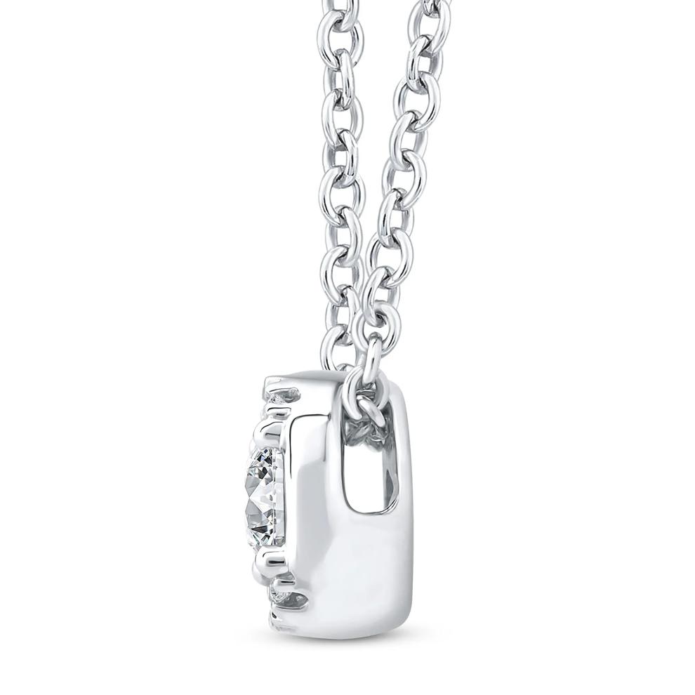 Diamond Pendant in 10K White Gold (1/7 ct. tw.) – Image 2 of 4