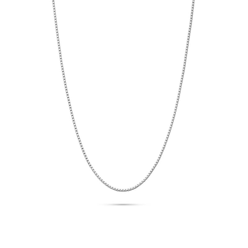 Box Chain in Sterling Silver, 24&quot; – Image 1 of 2
