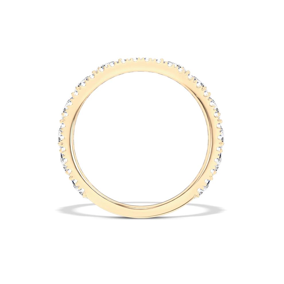 Lab Grown Diamond Double Row Band in 14K Yellow Gold (3/4 ct. tw.) – Image 2 of 4