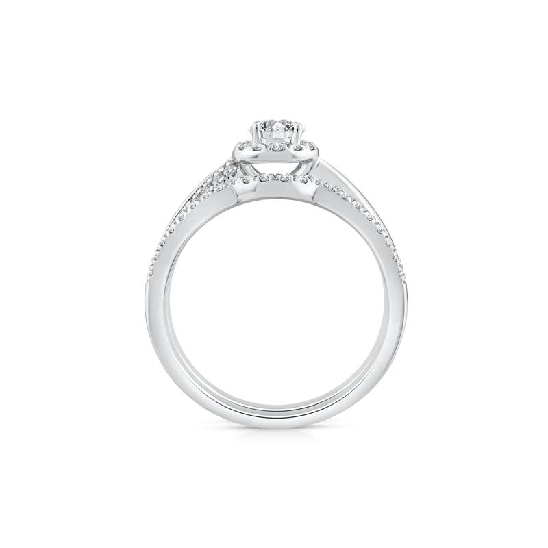 Diamond Engagement Ring in 10K White Gold &#40;5/8 ct. tw.&#41; – Image 2 of 3
