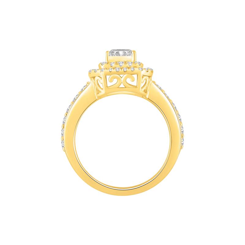 Diamond Three-Piece Bridal Set in 14K Yellow Gold – Image 4 of 6