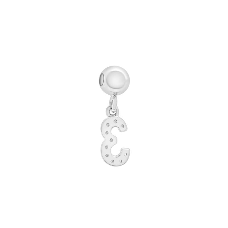 Diamond Accent Number 3 Bead Charm in Sterling Silver – Image 3 of 3