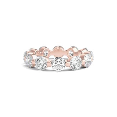 Round-Cut Diamond Shared Prong Eternity Band in 14k Rose Gold (5 ct. tw.)