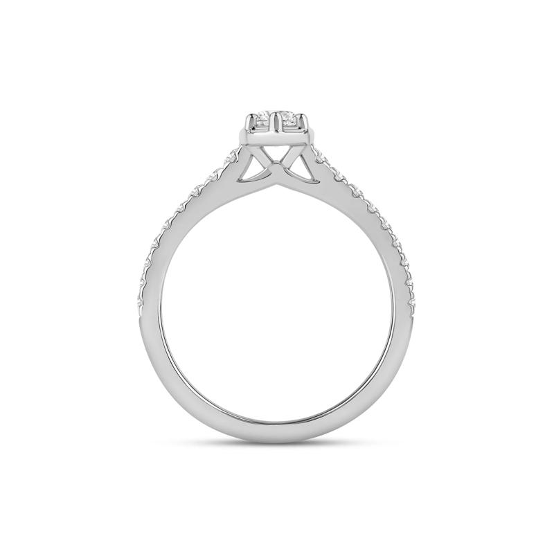 Marquise-Cut Diamond Engagement Ring in 14K White Gold &#40;3/4 ct. tw.&#41; – Image 2 of 4