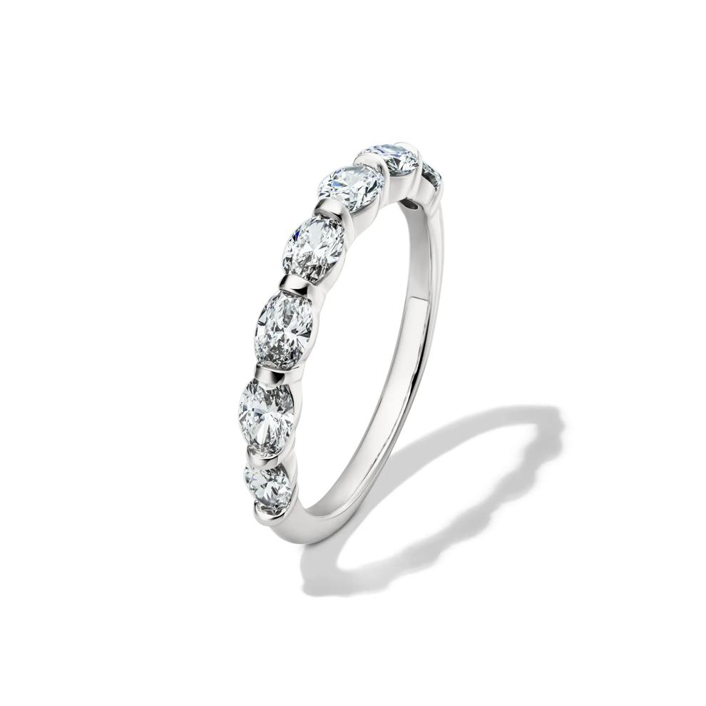 Lab Grown Diamond Seven-Stone Wedding Band in 14K White Gold (1 ct. tw.) – Image 4 of 4