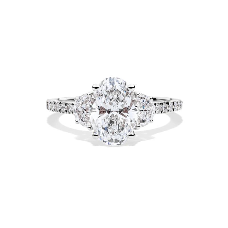 Luna Lab Grown Diamond Engagement Ring in Platinum &#40;2 3/4 ct. tw.&#41; – Image 1 of 5