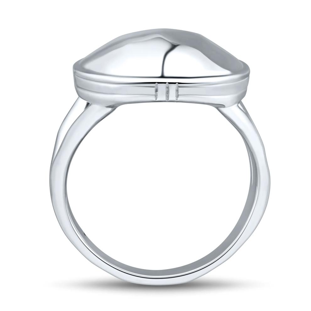 Hammered Oval Ring in Sterling Silver – Image 2 of 3