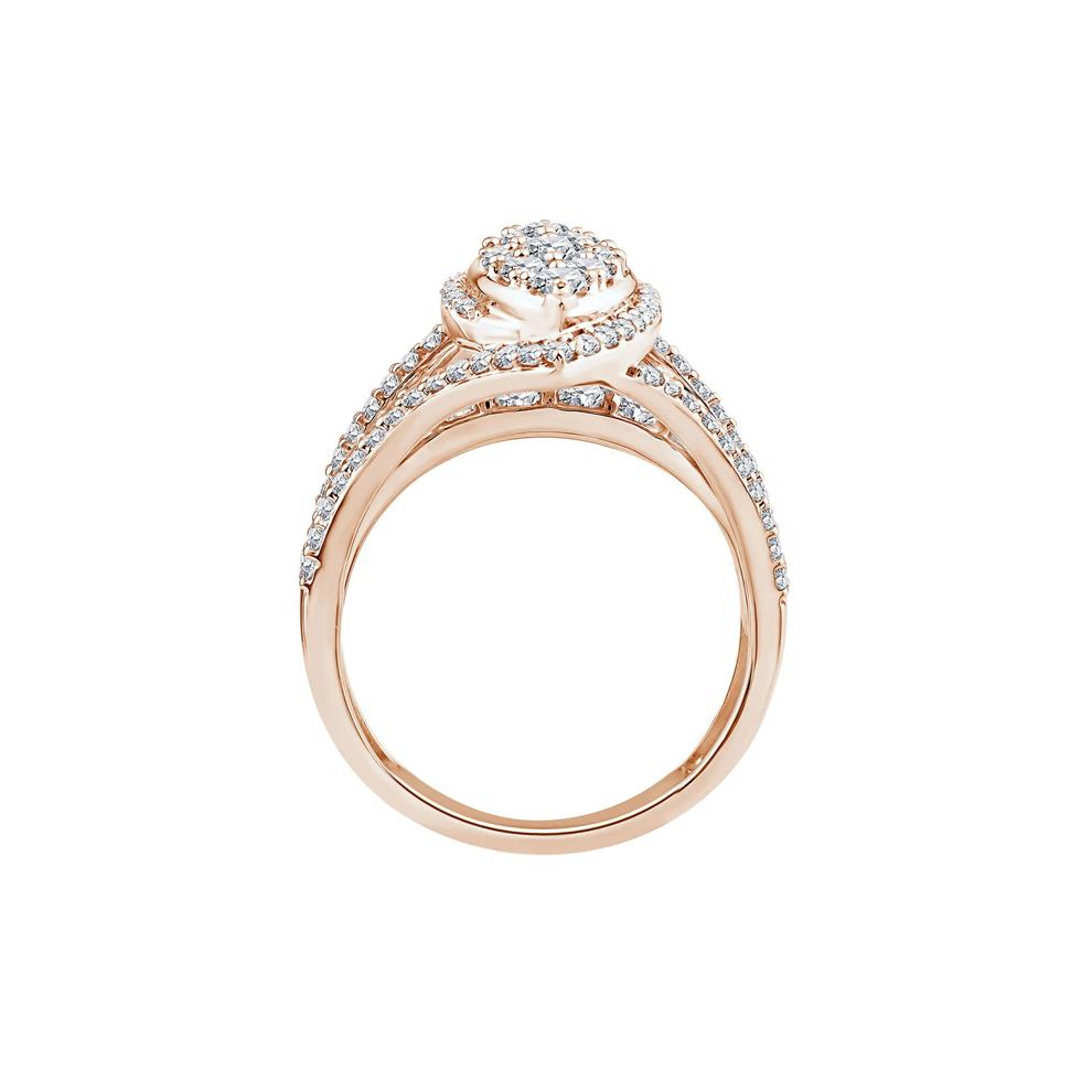 Diamond Composite Engagement Ring in 10K Rose Gold (1 1/2 ct. tw.) – Image 2 of 3