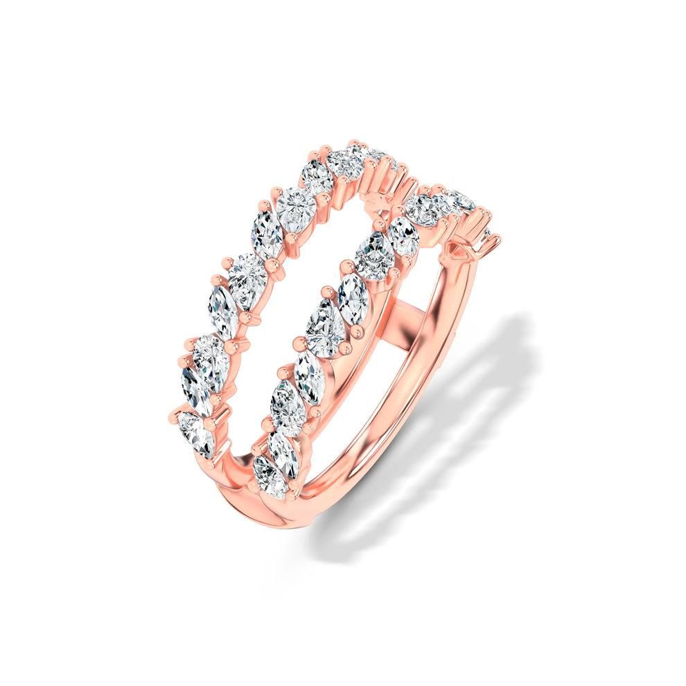 Lab Grown Diamond Mixed Shape Straight Insert in 14K Rose Gold (7/8 ct. tw.) – Image 4 of 4