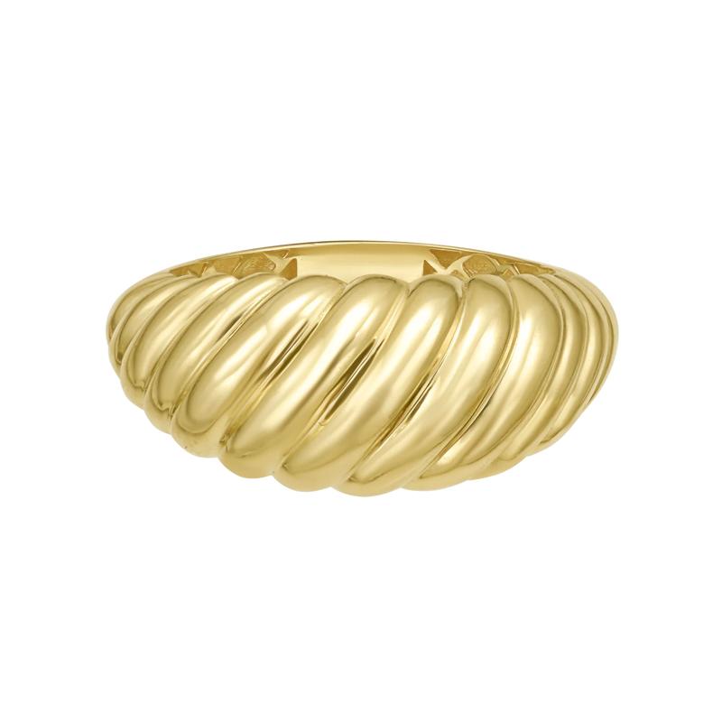 Shrimp Dome Ring in 14K Yellow Gold – Image 1 of 3