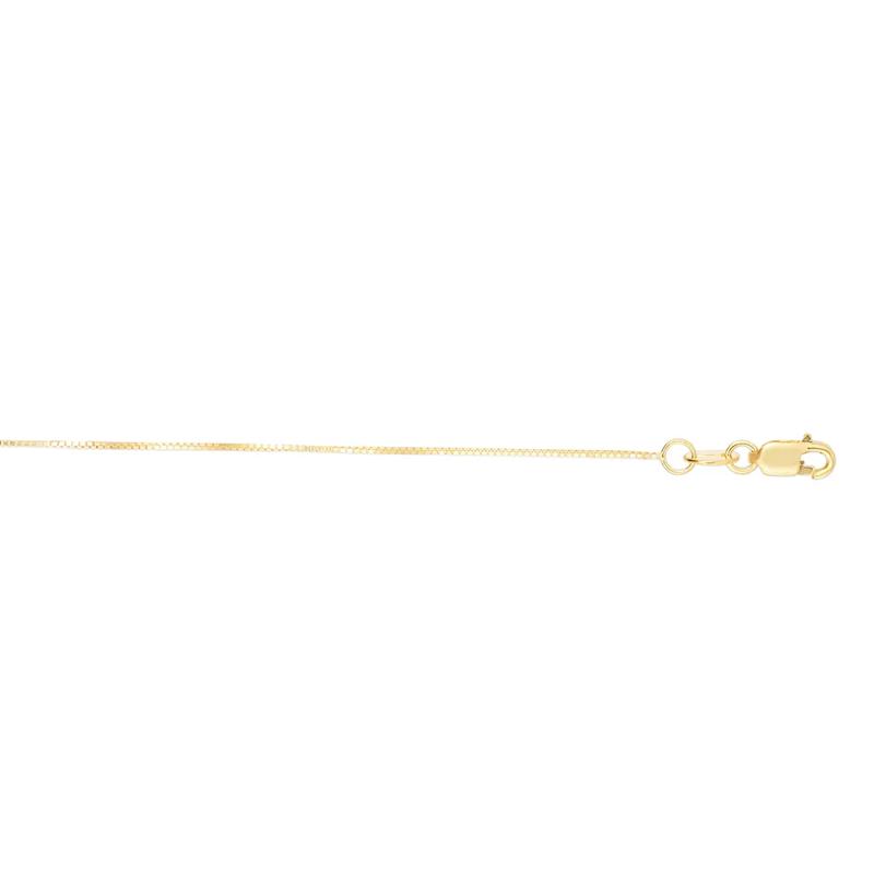 "M" Initial Necklace in 14k Yellow Gold – Image 2 of 3