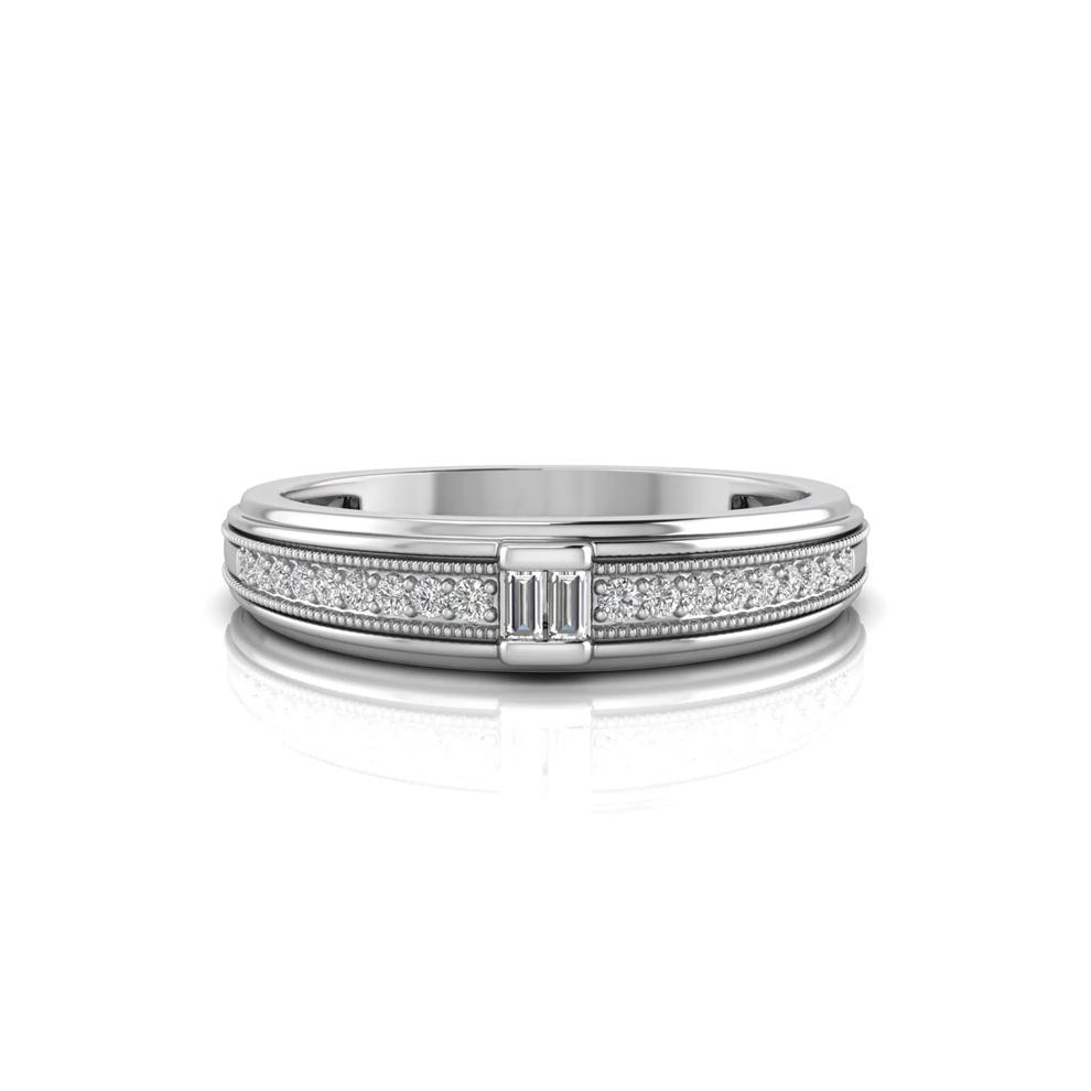 Men's Diamond Ring in 10K White Gold (1/7 ct. tw.) – Image 1 of 3