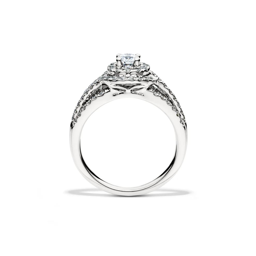 Diamond Double Halo Engagement Ring in 14K White Gold (1 ct. tw.) – Image 2 of 5