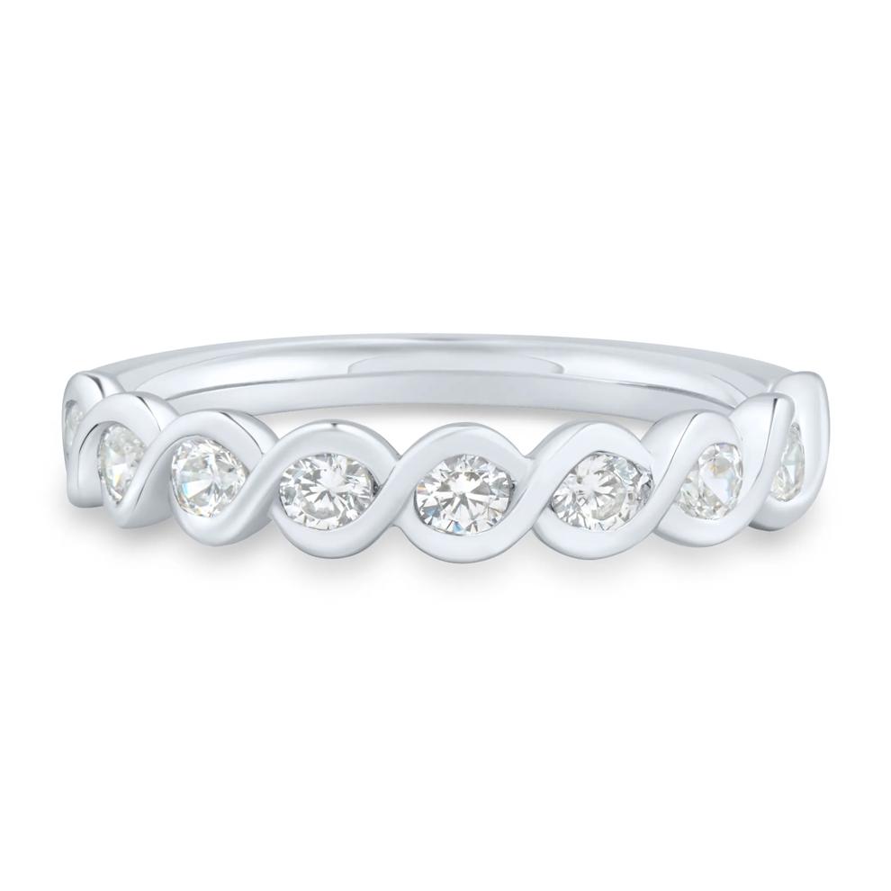 Lab Grown Diamond Band in 10K White Gold (1/2 ct. tw.) – Image 1 of 3