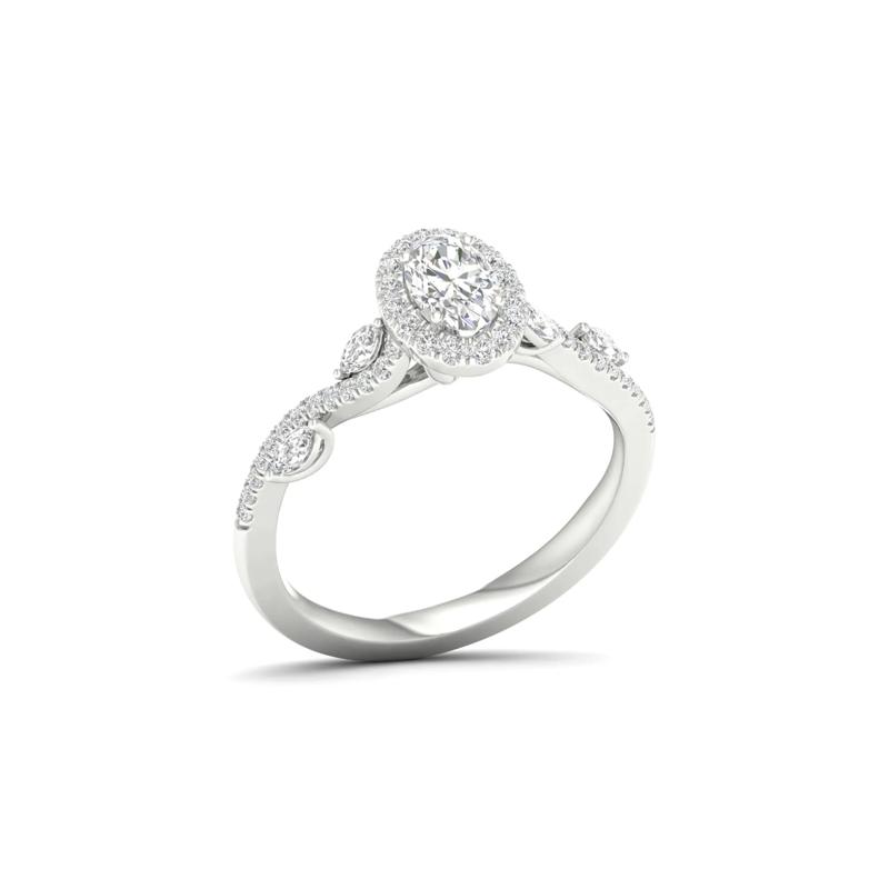 3/4 ct. tw. Diamond Engagement Ring in 14K White Gold – Image 5 of 6