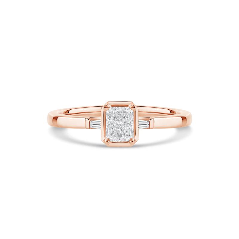 Radiant-Cut Diamond Engagement Ring in 14K Rose Gold &#40;1/2 ct. tw.&#41; – Image 1 of 4