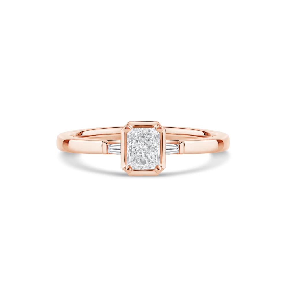 Radiant-Cut Diamond Engagement Ring in 14K Rose Gold (1/2 ct. tw.) – Image 1 of 4