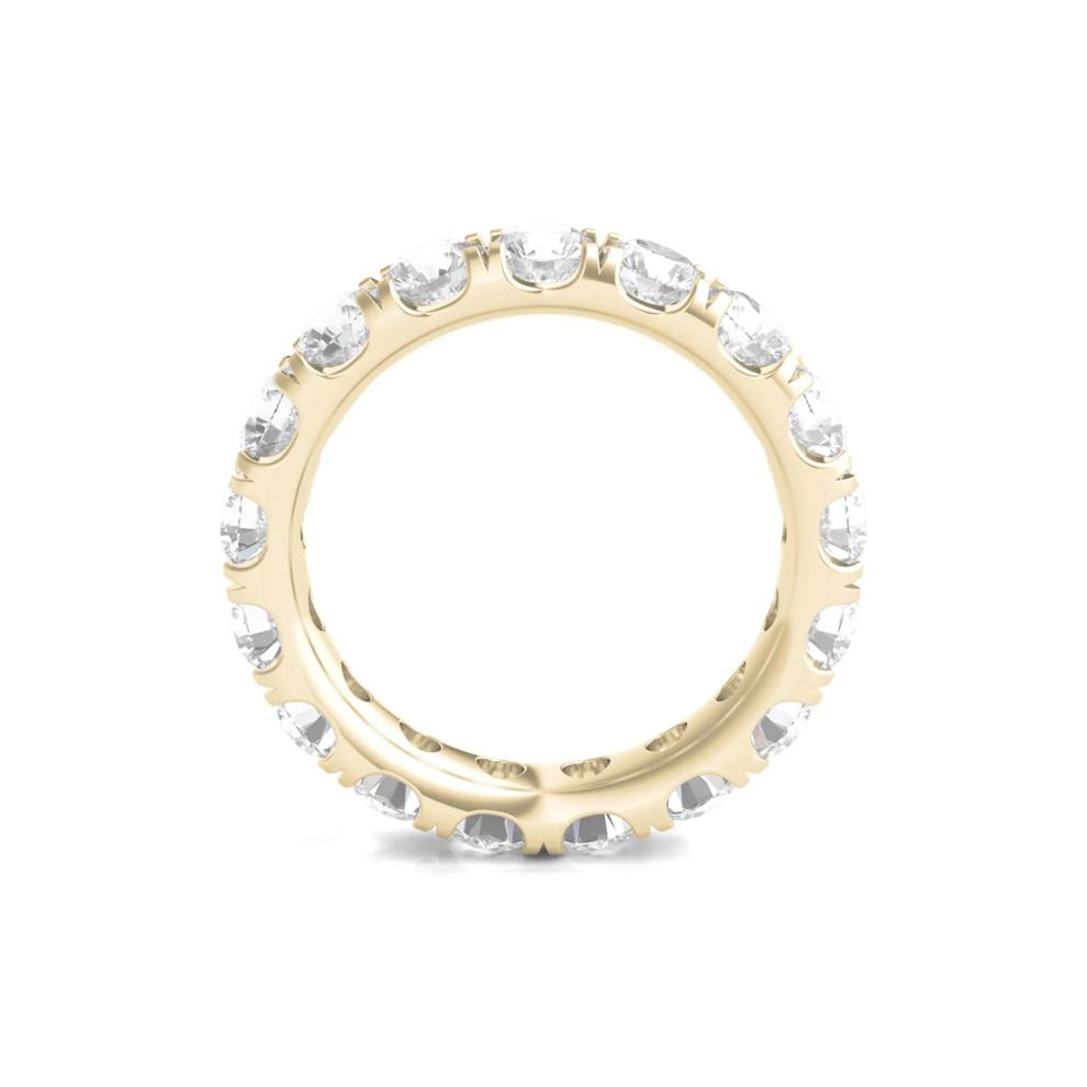 Lab Grown Round Diamond Eternity Band in 14K Yellow Gold (4 ct. tw.) – Image 2 of 3