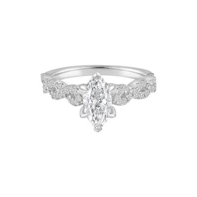 Marquise Center Diamond Engagement Ring (1-1/2 ct. tw.)