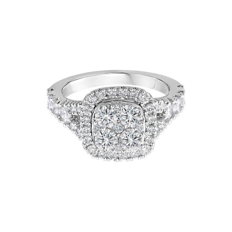 Lab Grown Diamond Composite Engagement Ring in 14K White Gold &#40;2 ct. tw.&#41; – Image 1 of 3