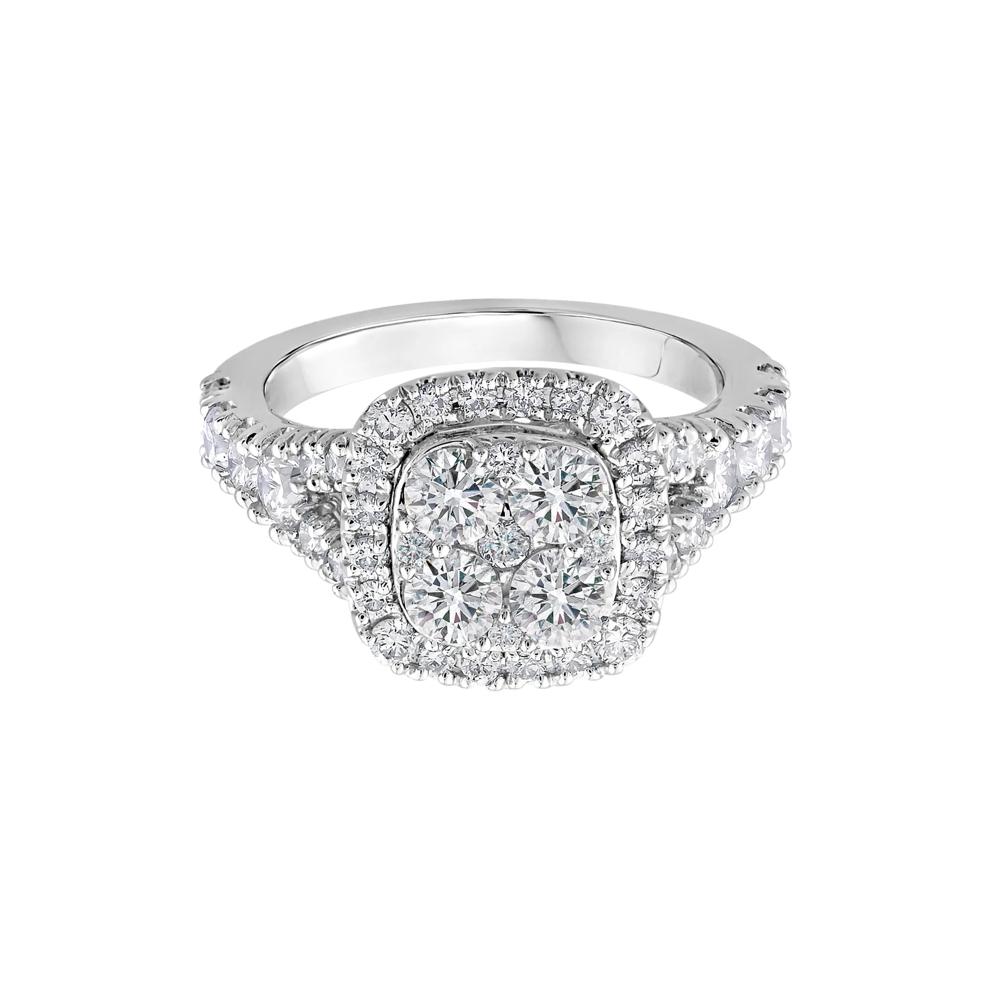 Lab Grown Diamond Composite Engagement Ring in 14K White Gold (2 ct. tw.) – Image 1 of 3