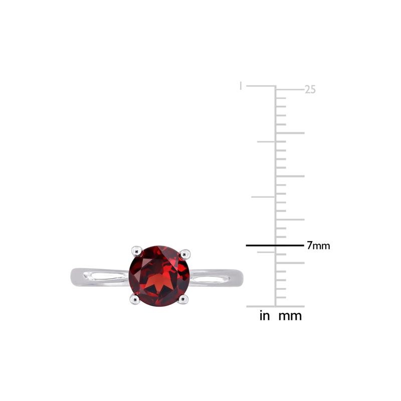 Garnet Ring in Sterling Silver – Image 7 of 7