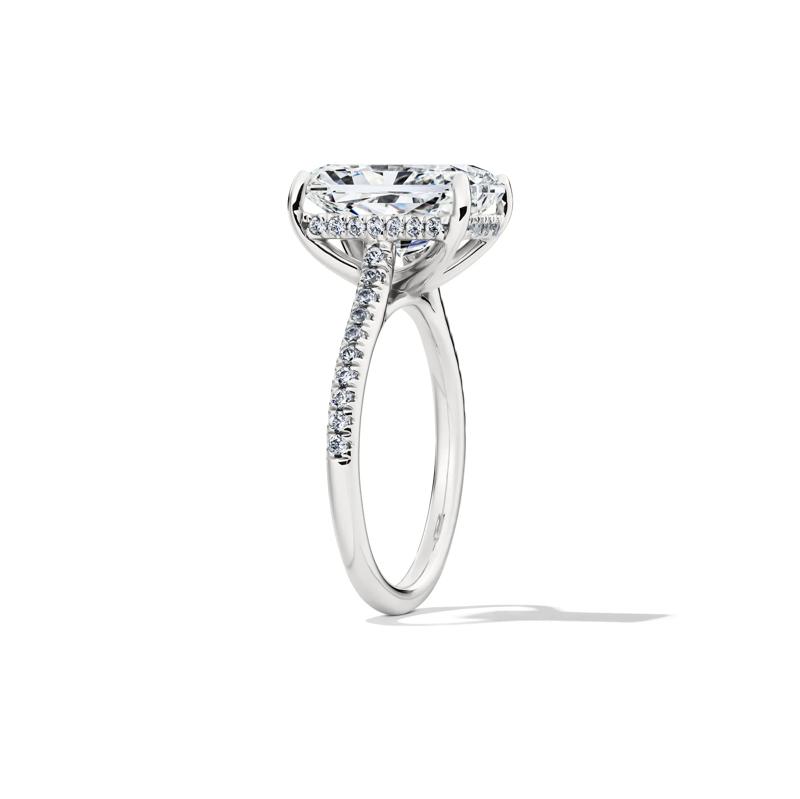 Lab Grown Radiant-Cut Engagement Ring in 14K White Gold &#40;5 1/3 ct. tw.&#41; – Image 3 of 5