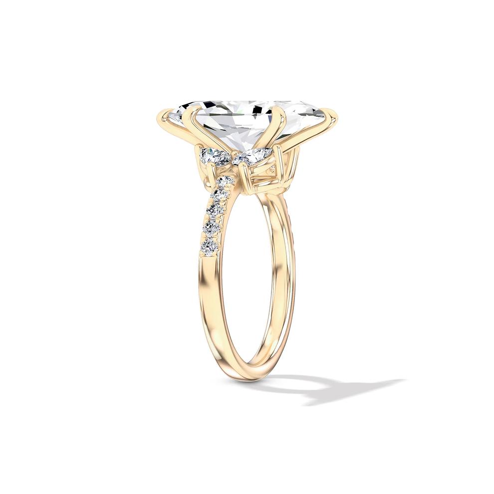 Lab Grown Diamond Marquise Center Engagement Ring in 14K Yellow Gold (4 1/4 ct. tw.) – Image 3 of 4