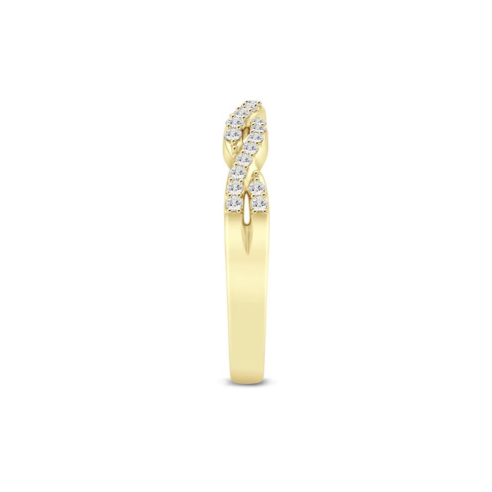 Diamond Twist Contour Band in 14K Yellow Gold (1/5 ct. tw.) – Image 3 of 3