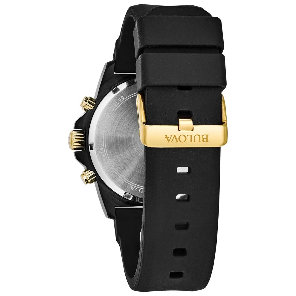 Men's Marine Star Watch With Black Silicon Strap – Image 3 of 3