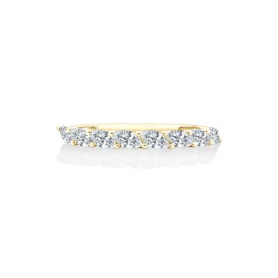 Lab Grown Diamond Marquise Anniversary Band in 10K Yellow Gold (1/2 ct. tw.)