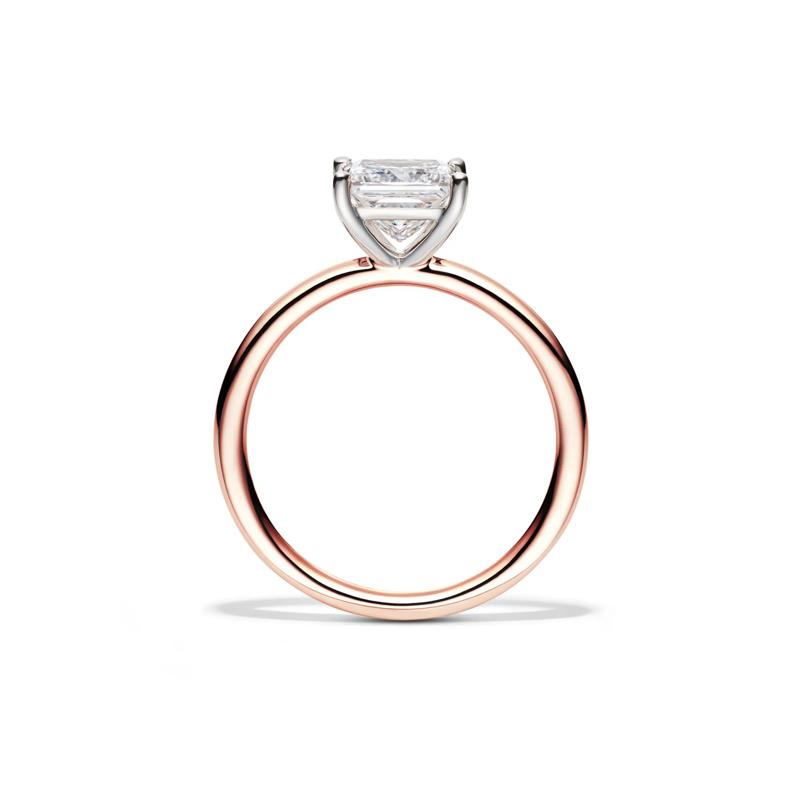 Lab Grown Diamond Princess-Cut Solitaire Engagement Ring in 14K Rose Gold &#40;1 1/2 ct.&#41; – Image 2 of 4
