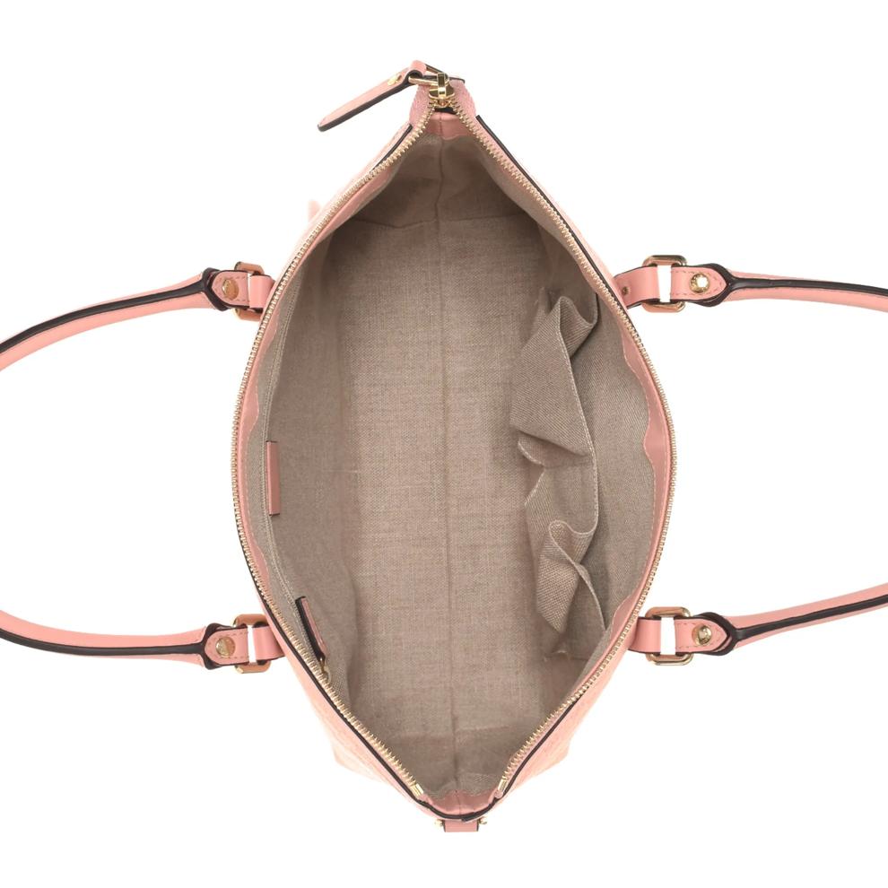 Pre-Owned Gucci Zippered Satchel Top Handle Bag – Image 3 of 8