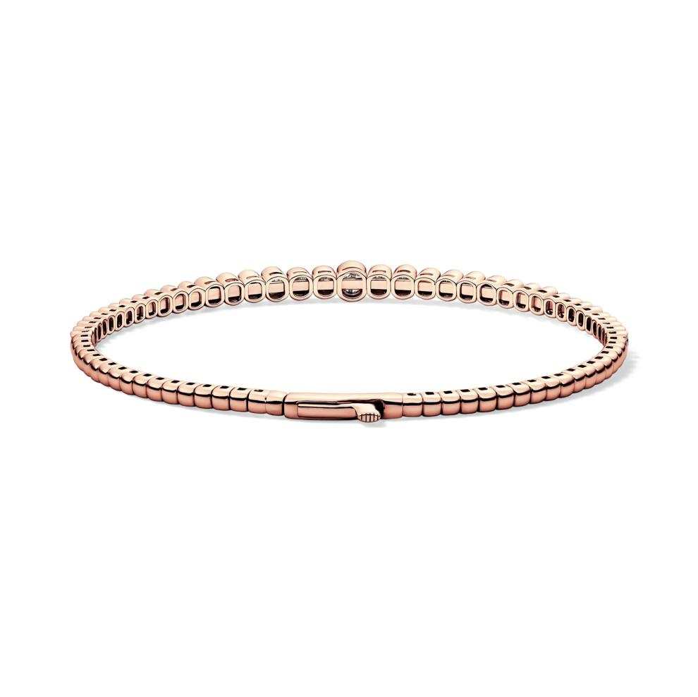 Lab Grown Diamond Bangle Bracelet in 14K Rose Gold (2 ct. tw.) – Image 2 of 2