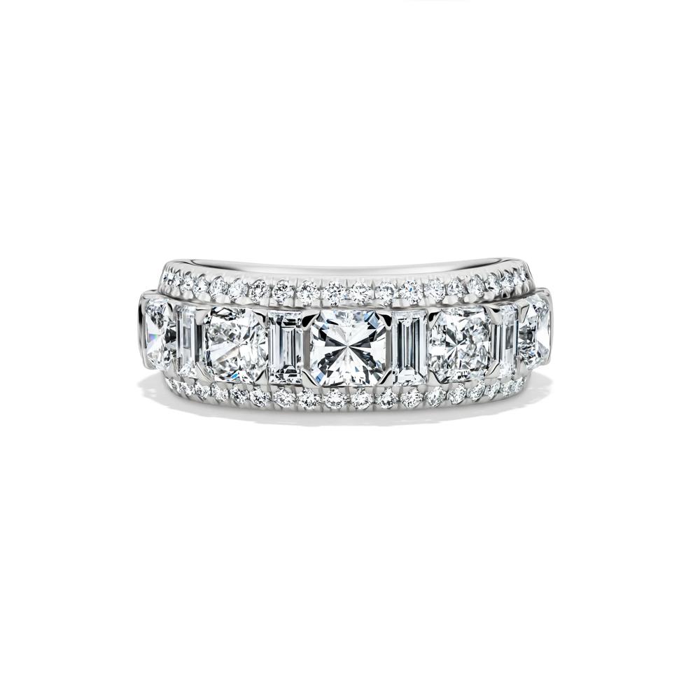Lab Grown Diamond Multi-Row Anniversary Band in 14K White Gold (3 ct. tw.) – Image 1 of 4
