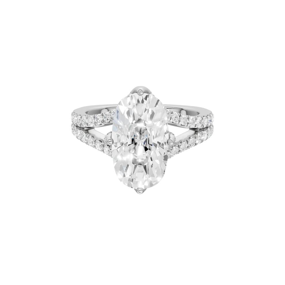 Sisi Lab Grown Diamond Engagement Ring in Platinum (3 1/2 ct. tw.) – Image 1 of 5