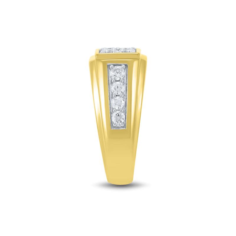 Lab Grown Men&rsquo;s Diamond Band in 10K Yellow Gold &#40;1 1/2 ct. tw.&#41; – Image 3 of 3