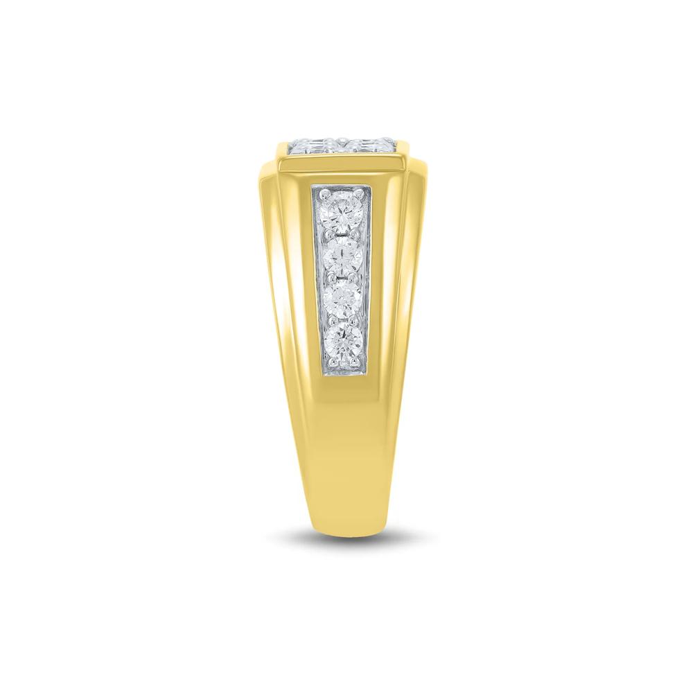 Lab Grown Men&rsquo;s Diamond Band in 10K Yellow Gold (1 1/2 ct. tw.) – Image 3 of 3