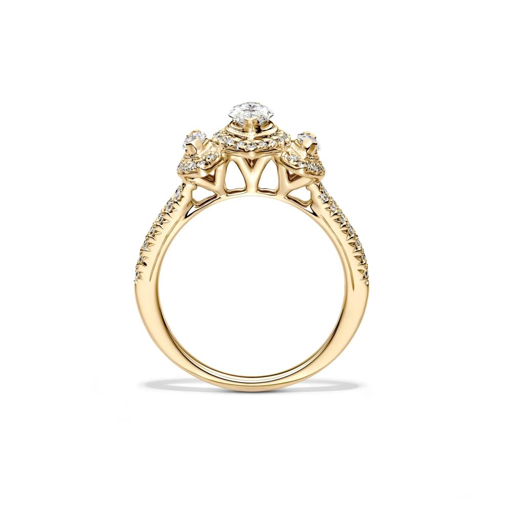 Lab Grown Diamond Marquise Engagement Ring in 10K Yellow Gold (1 ct. tw.) – Image 2 of 4