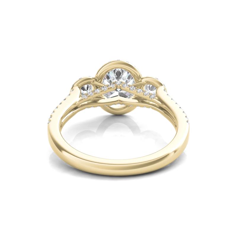 Lab Grown Diamond Oval-Shaped Engagement Ring in 14K Yellow Gold &#40;1 3/4 ct. tw.&#41; – Image 4 of 5