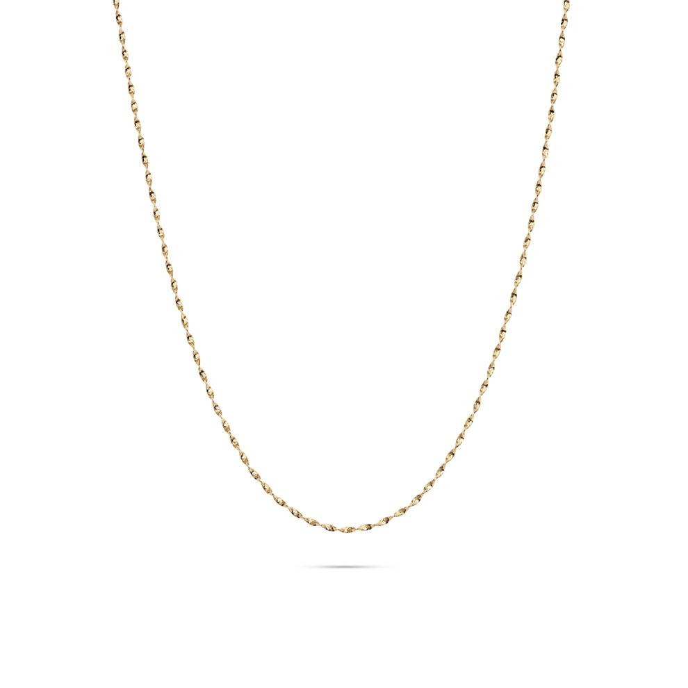 Diamond-Cut Twist Chain in 14K Yellow Gold, 1MM, 18&rdquo; – Image 1 of 5