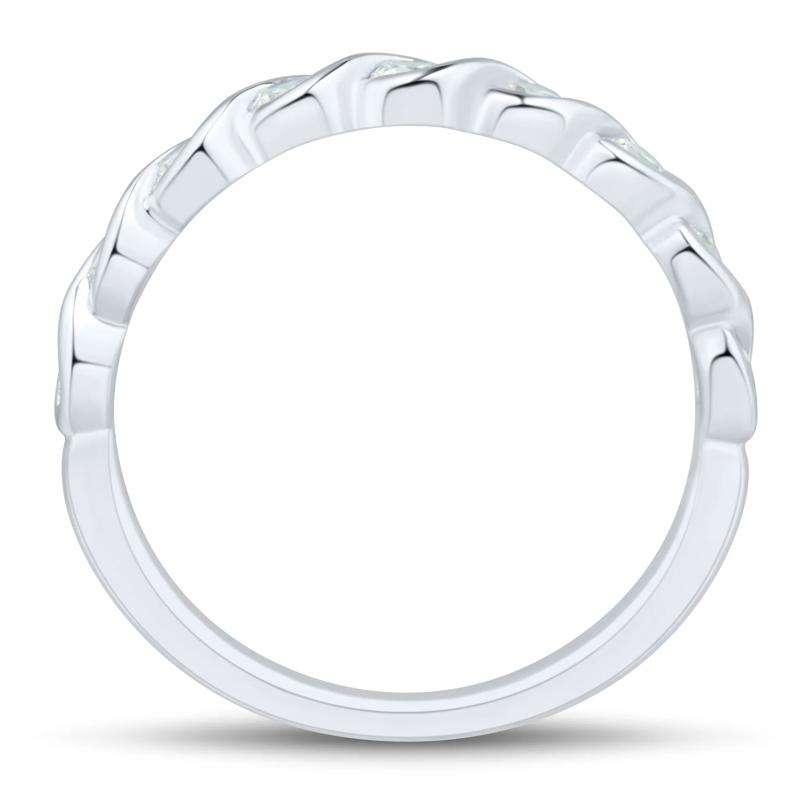 Lab Grown Diamond Band in 10K White Gold (1/2 ct. tw.) – Image 2 of 3