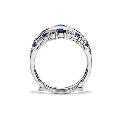 1/2 ct. tw. Diamond & Sapphire Ring Enhancer in 14K White Gold