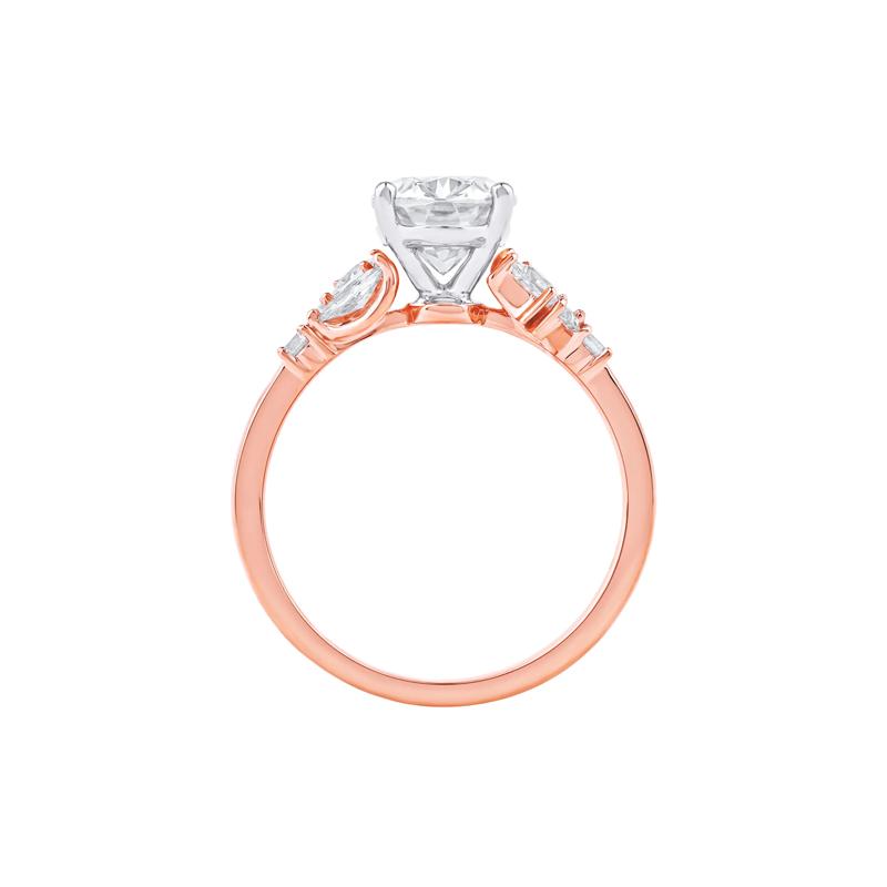 Nora Lab Grown Diamond Engagement Ring in 14K Rose and White Gold (2 1/2 ct. tw.) – Image 2 of 5