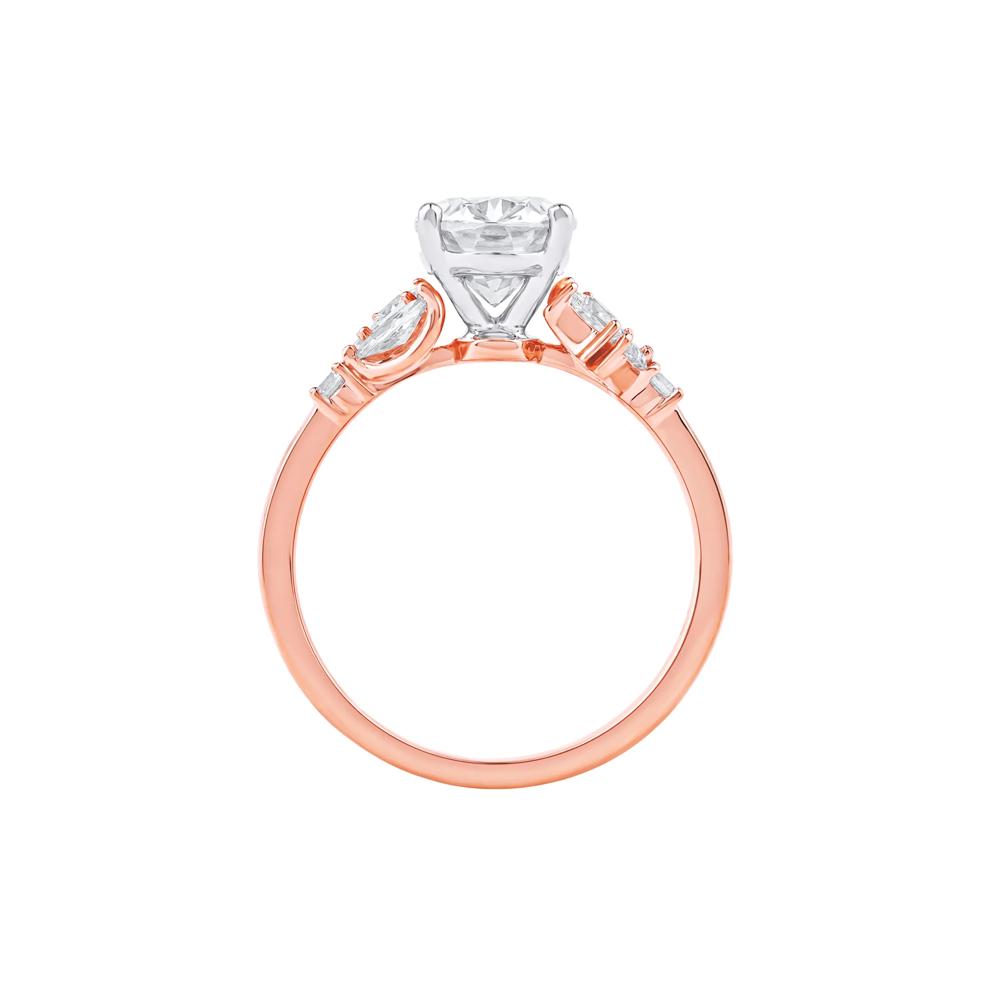 Nora Lab Grown Diamond Engagement Ring in 14K Rose and White Gold (2 1/2 ct. tw.) – Image 2 of 5