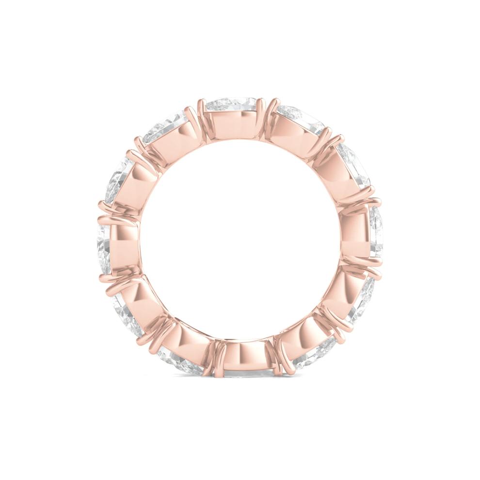 Pear-Cut Diamond Eternity Band in 14k Rose Gold (4 ct. tw.) – Image 2 of 3