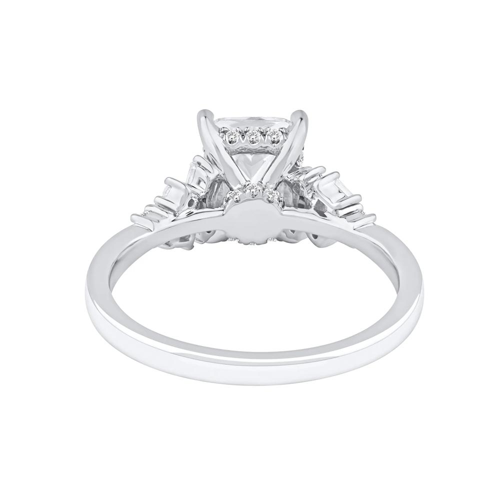 Jolie Lab Grown Diamond Radiant-Cut Engagement Ring in Platinum (2 3/8 ct. tw.) – Image 4 of 5
