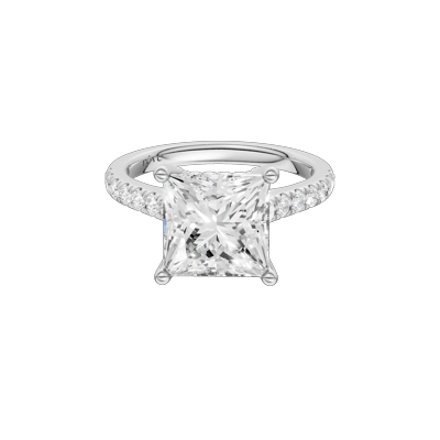 Noreen Lab Grown Diamond Princess-Cut Center Engagement Ring in 14K Gold
