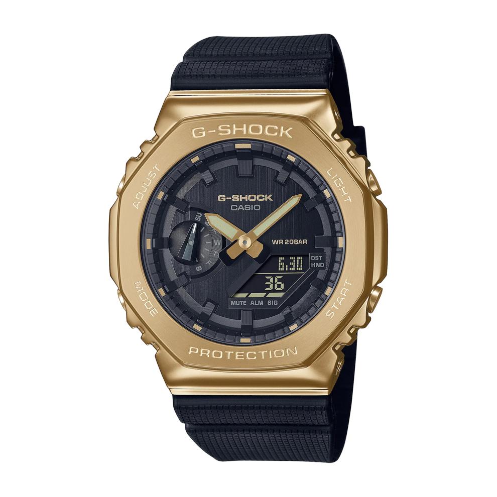 Men&rsquo;s 2100-Series Watch in Black Resin and Yellow Gold-Tone Stainless Steel – Image 1 of 3